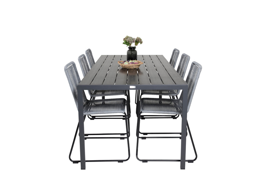 Eetgroep Break met de stoelen Lindos 