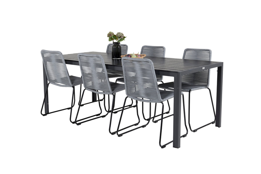 Eetgroep Break met de stoelen Lindos 
