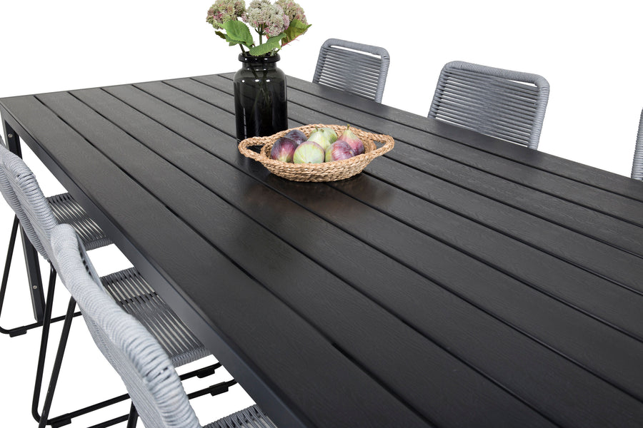 Eetgroep Break met de stoelen Lindos 