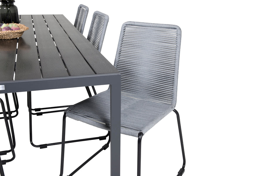 Eetgroep Break met de stoelen Lindos 