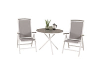 Eetgroep Parma met de stoelen Albany 