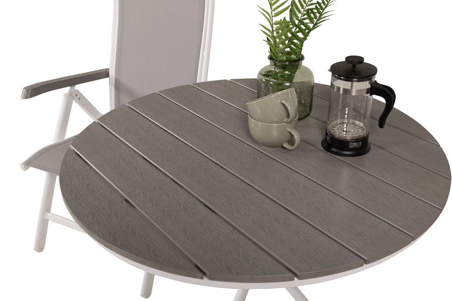 Eetgroep Parma met de stoelen Albany 