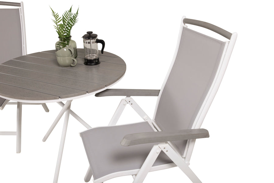 Eetgroep Parma met de stoelen Albany 