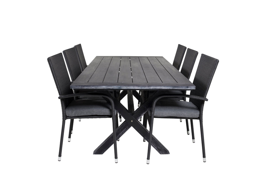 Eetgroep Rives met de stoelen Anna 