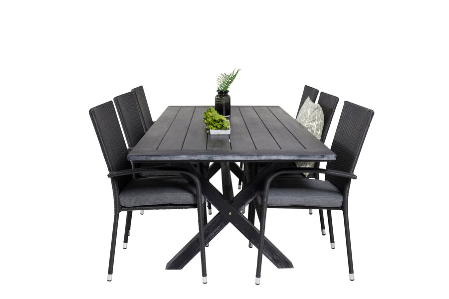 Eetgroep Rives met de stoelen Anna 