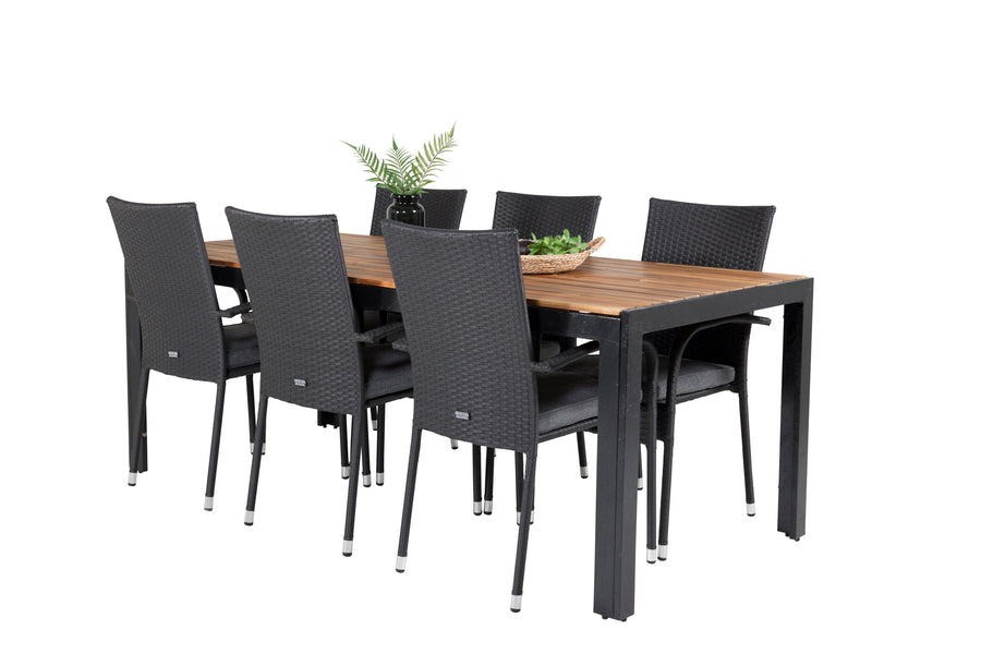 Eetgroep Bois met de stoelen Anna 