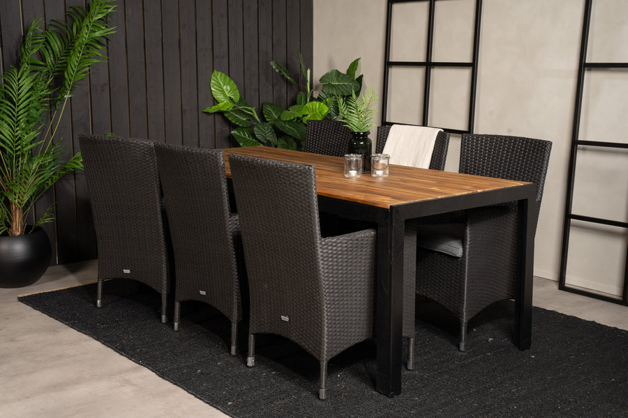 Eetgroep Bois met de stoelen Malin 