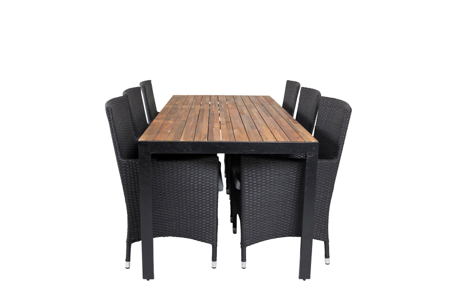 Eetgroep Bois met de stoelen Malin 
