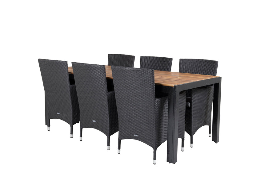 Eetgroep Bois met de stoelen Malin 