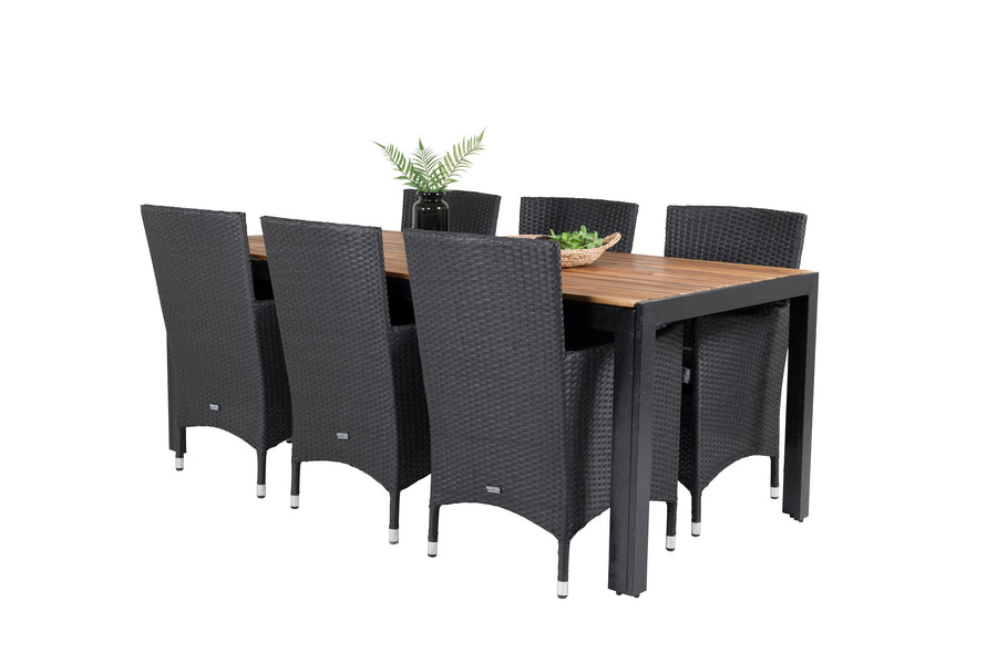 Eetgroep Bois met de stoelen Malin 