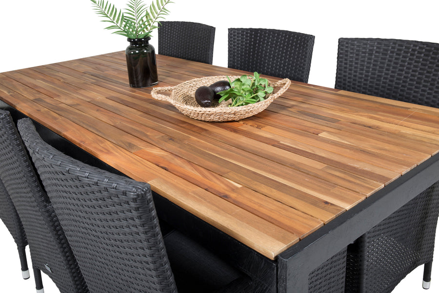 Eetgroep Bois met de stoelen Malin 
