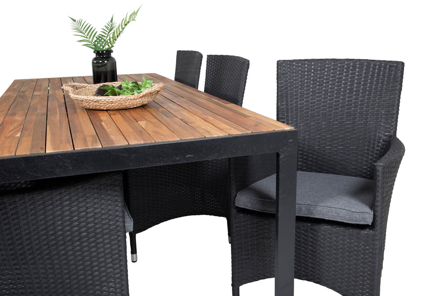 Eetgroep Bois met de stoelen Malin 