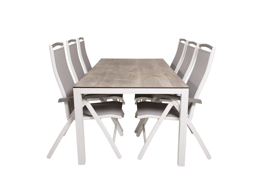 Eetgroep Llama met de stoelen Albany 