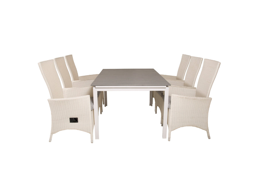Eetgroep Levels met de stoelen Padova 