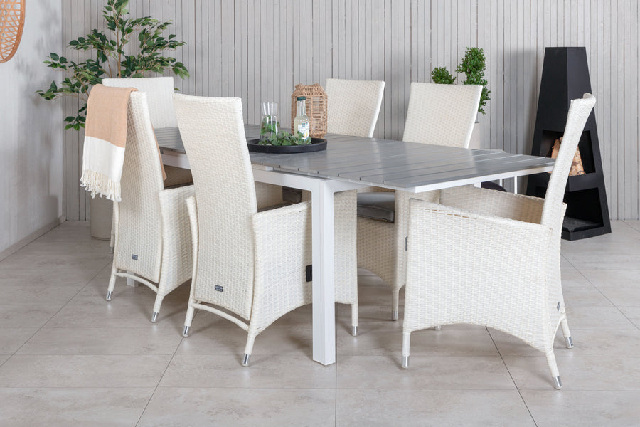 Eetgroep Levels met de stoelen Padova 