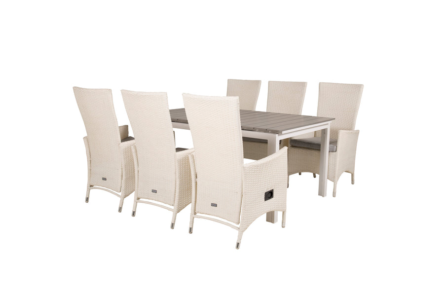 Eetgroep Levels met de stoelen Padova 