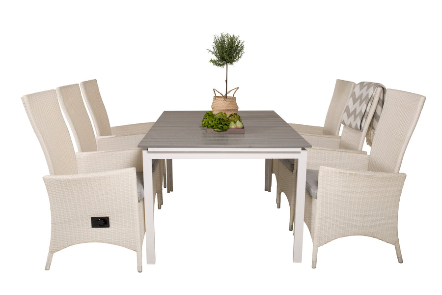 Eetgroep Levels met de stoelen Padova 