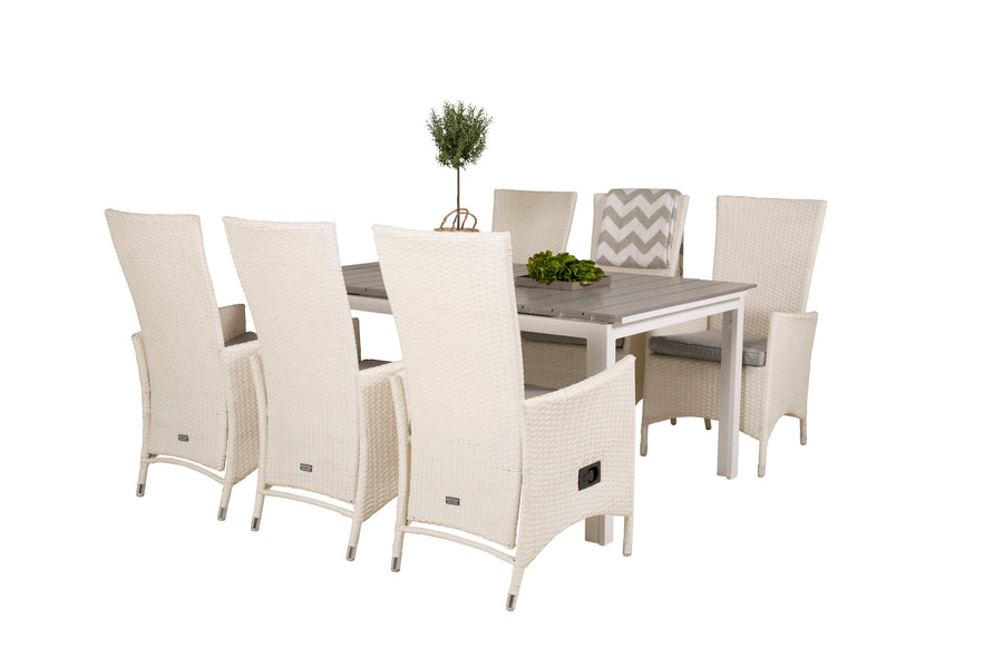 Eetgroep Levels met de stoelen Padova 