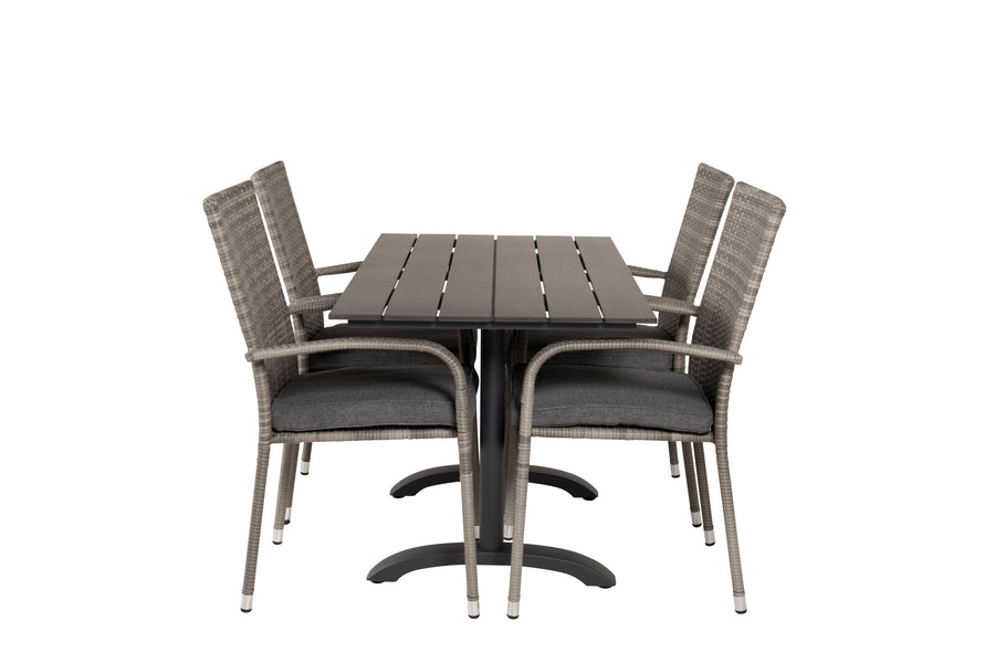 Eetgroep Denver met de stoelen Anna 