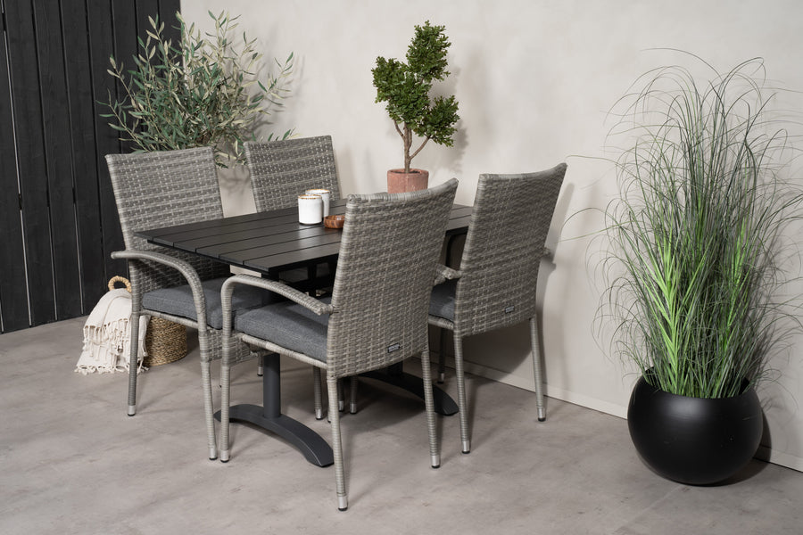 Eetgroep Denver met de stoelen Anna 