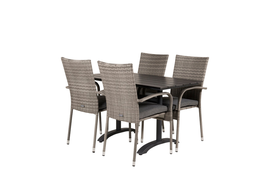 Eetgroep Denver met de stoelen Anna 