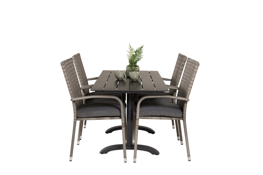 Eetgroep Denver met de stoelen Anna 