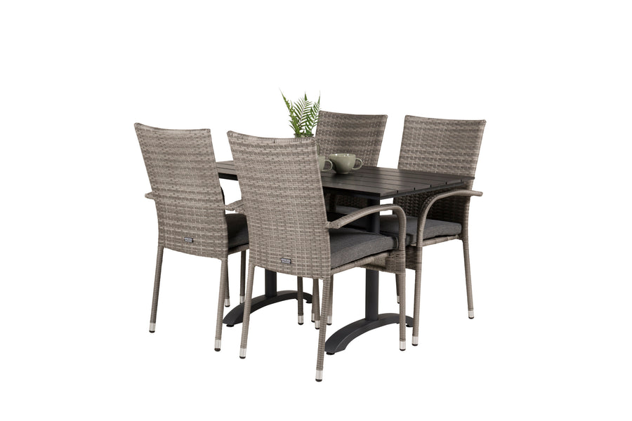 Eetgroep Denver met de stoelen Anna 