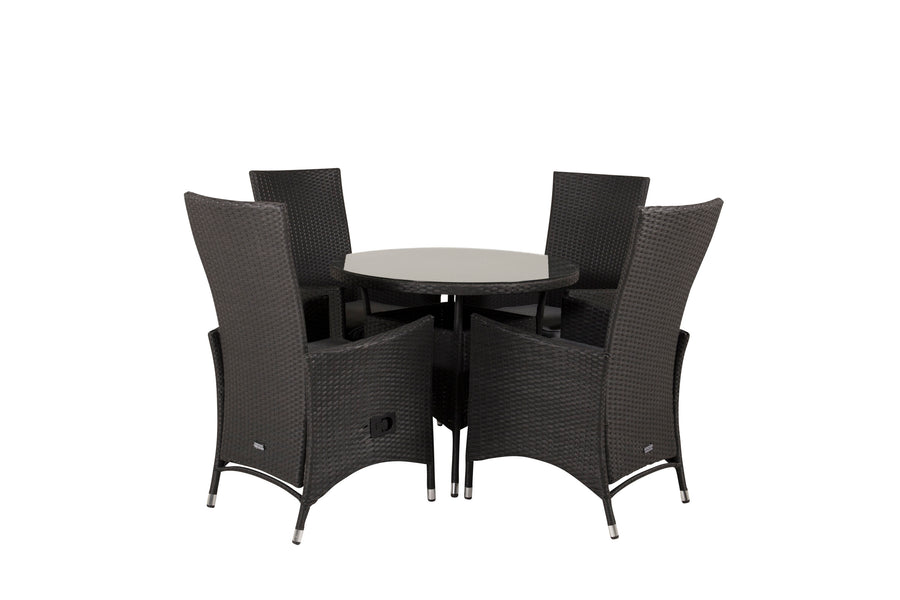 Eetgroep Volta met de stoelen Padova 