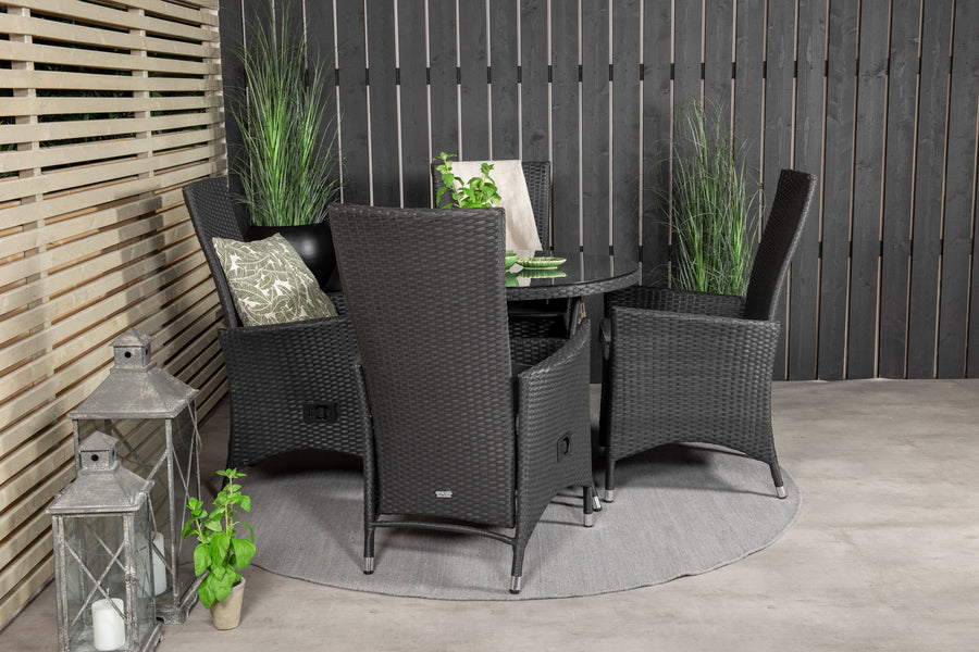 Eetgroep Volta met de stoelen Padova 
