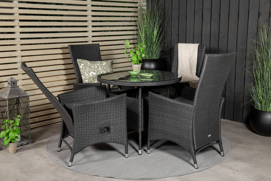 Eetgroep Volta met de stoelen Padova 