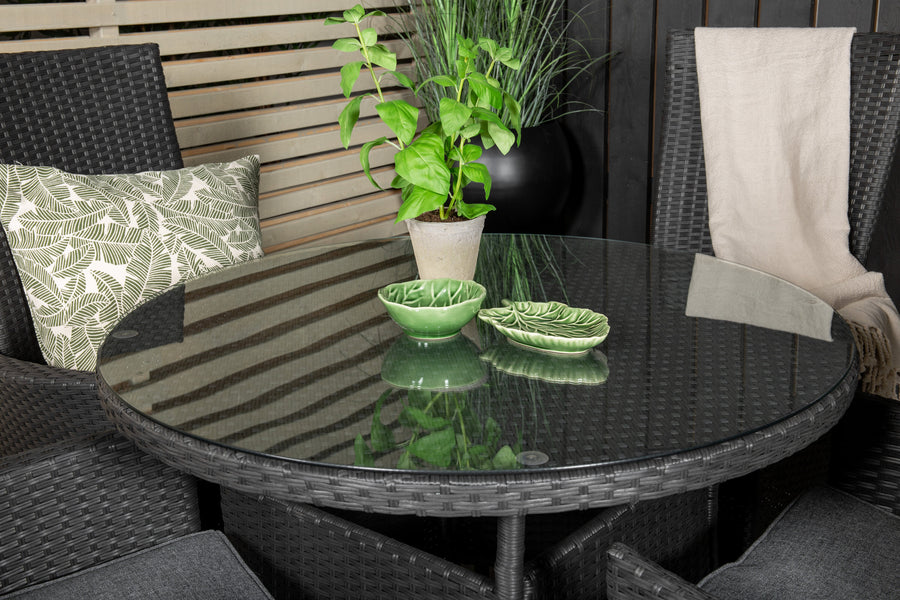 Eetgroep Volta met de stoelen Padova 