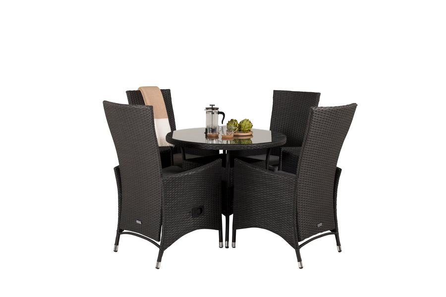 Eetgroep Volta met de stoelen Padova 
