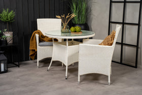 Eetgroep Volta met de stoelen Malin 