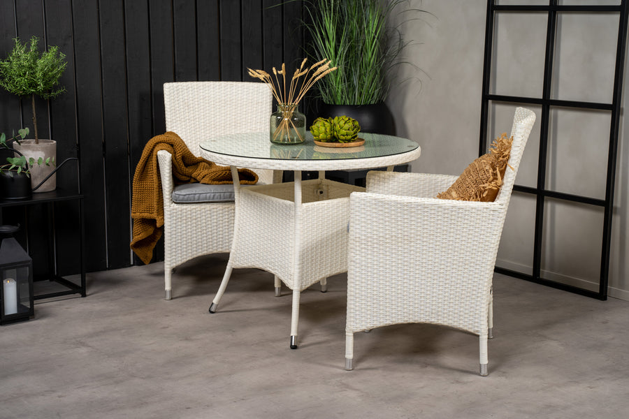 Eetgroep Volta met de stoelen Malin 