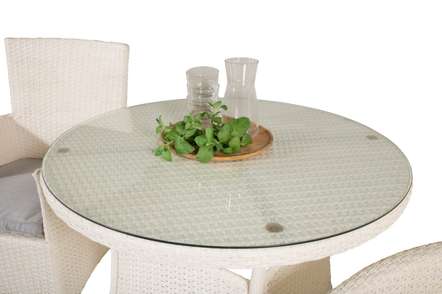 Eetgroep Volta met de stoelen Malin 