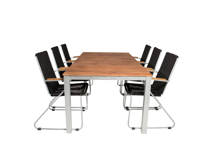 Eetgroep Zenia met de stoelen Bois 