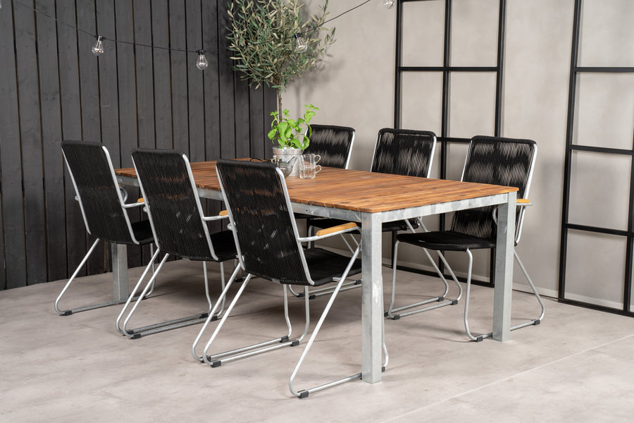 Eetgroep Zenia met de stoelen Bois 