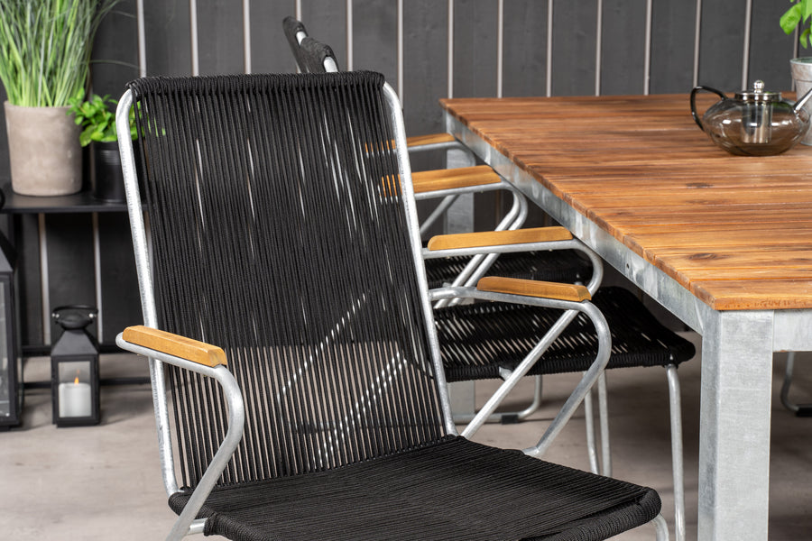 Eetgroep Zenia met de stoelen Bois 