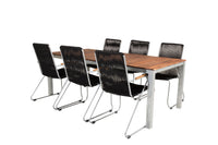 Eetgroep Zenia met de stoelen Bois 