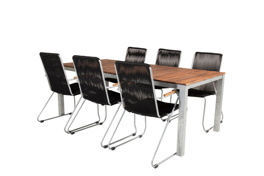 Eetgroep Zenia met de stoelen Bois 