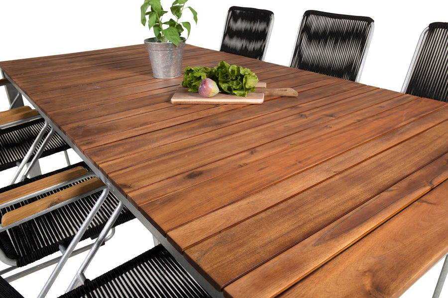 Eetgroep Zenia met de stoelen Bois 
