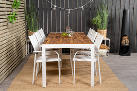 Eetgroep Bois met de stoelen Santorini 