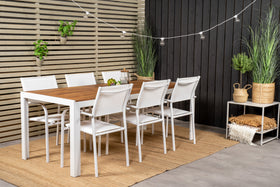 Eetgroep Bois met de stoelen Santorini 