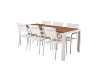 Eetgroep Bois met de stoelen Santorini 
