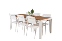 Eetgroep Bois met de stoelen Santorini 