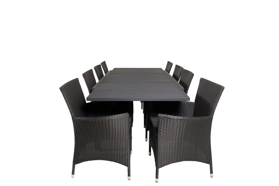 Eetgroep Marbella met de stoelen Knick 
