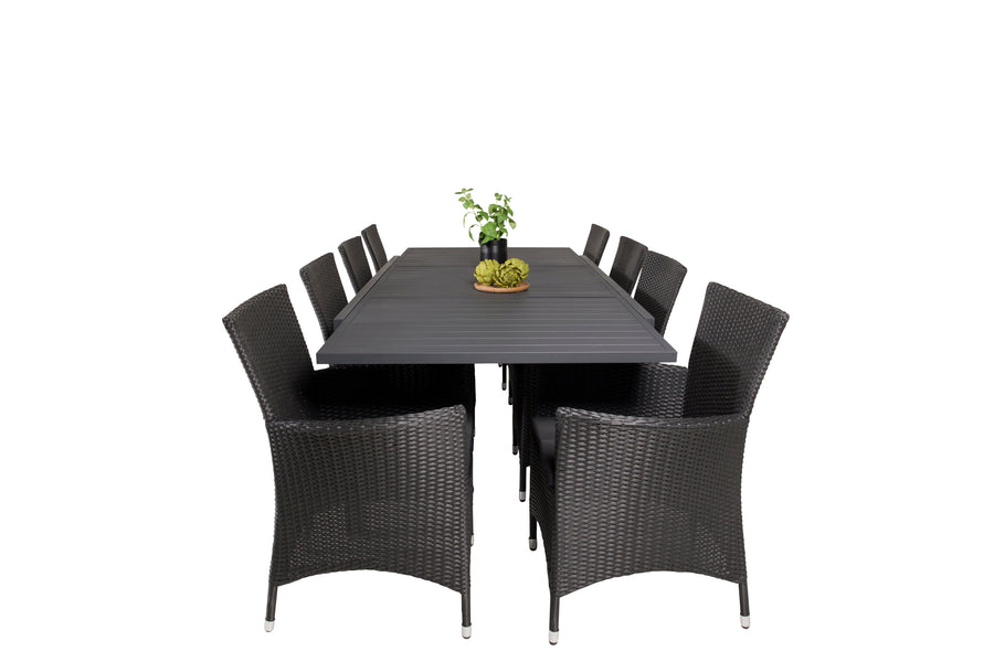 Eetgroep Marbella met de stoelen Knick 