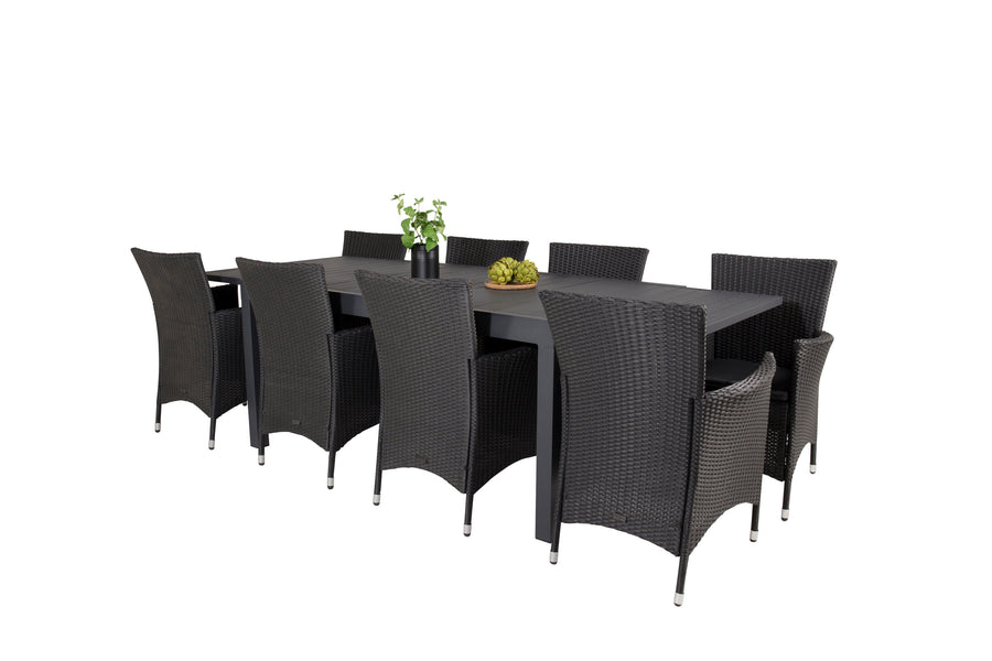 Eetgroep Marbella met de stoelen Knick 