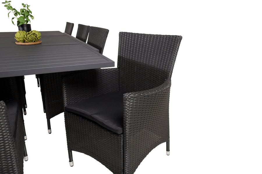 Eetgroep Marbella met de stoelen Knick 