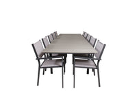 De eettafel Levels met de stoelen Copacabana 